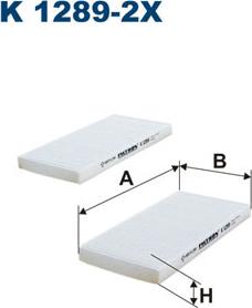 Filtron K1289-2x - Filter, interior air autospares.lv