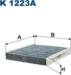 Filtron K1223A - Filter, interior air autospares.lv