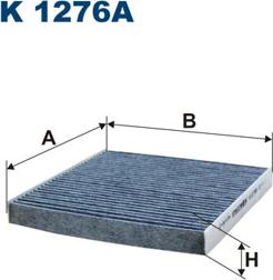 Filtron K1276A - Filter, interior air autospares.lv