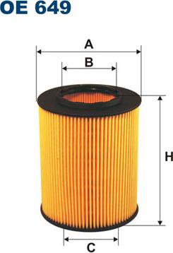 Filtron OE649 - Oil Filter autospares.lv