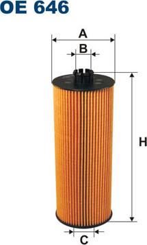 Filtron OE646 - Oil Filter autospares.lv