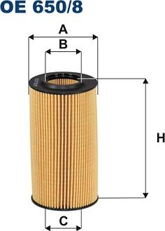 Filtron OE650/8 - Oil Filter autospares.lv