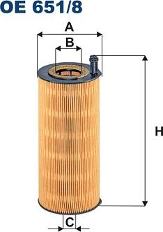 Filtron OE 651/8 - Oil Filter autospares.lv