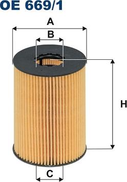 Filtron OE669/1 - Oil Filter autospares.lv