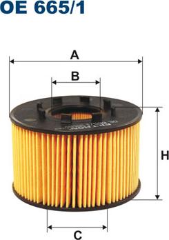 Filtron OE665/1 - Oil Filter autospares.lv