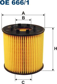 Filtron OE666/1 - Oil Filter autospares.lv