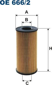 Filtron OE666/2 - Oil Filter autospares.lv