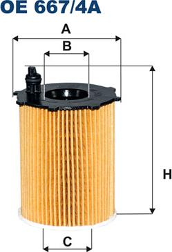 Filtron OE667/4A - Oil Filter autospares.lv