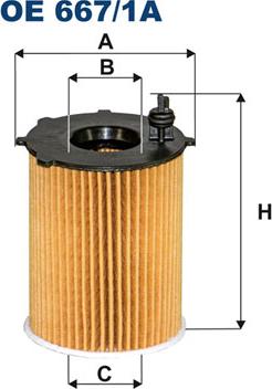 Filtron OE667/1A - Oil Filter autospares.lv