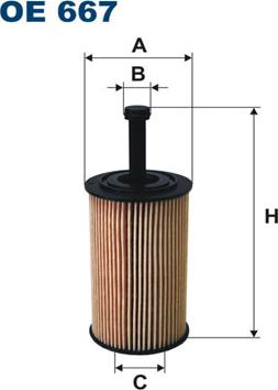 Filtron OE667 - Oil Filter autospares.lv