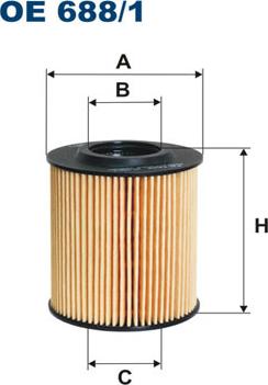 Filtron OE688/1 - Oil Filter autospares.lv