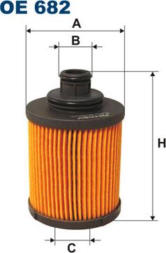 Filtron OE682 - Oil Filter autospares.lv