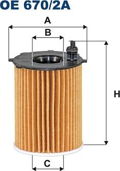 Filtron OE670/2A - Oil Filter autospares.lv