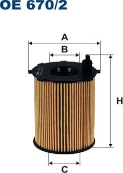 Filtron OE670/2 - Oil Filter autospares.lv