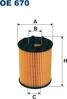 Filtron OE670 - Oil Filter autospares.lv