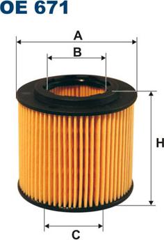 Filtron OE671 - Oil Filter autospares.lv