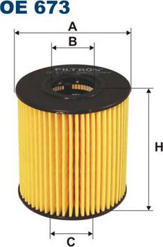 Filtron OE673 - Oil Filter autospares.lv