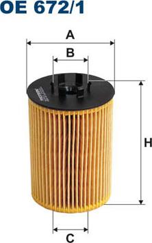 Filtron OE672/1 - Oil Filter autospares.lv