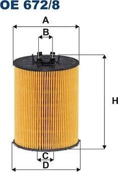 Filtron OE 672/8 - Oil Filter autospares.lv