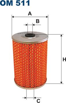 Filtron OM511 - Oil Filter autospares.lv