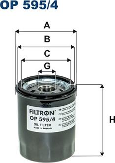 Filtron OP595/4 - Oil Filter autospares.lv