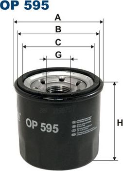 Filtron OP595 - Oil Filter autospares.lv