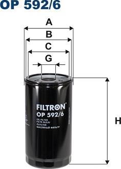 Filtron OP592/6 - Oil Filter autospares.lv