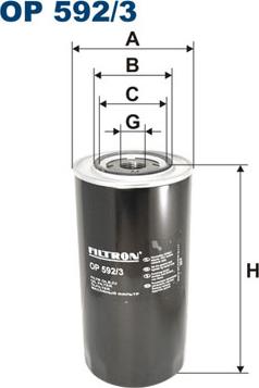 Filtron OP592/3 - Oil Filter autospares.lv