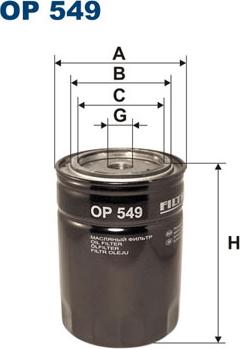 Filtron OP549 - Oil Filter autospares.lv