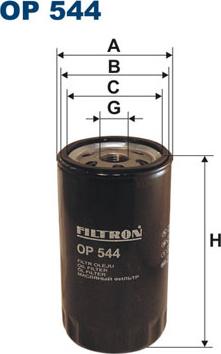 Filtron OP544 - Oil Filter autospares.lv