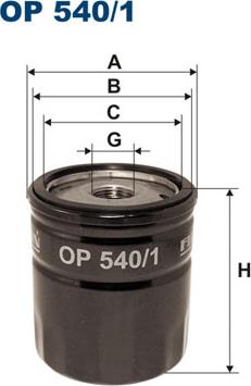 Filtron OP540/1 - Oil Filter autospares.lv