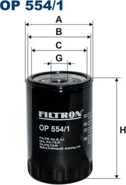 Filtron OP554/1 - Oil Filter autospares.lv