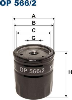 Filtron OP566/2 - Oil Filter autospares.lv