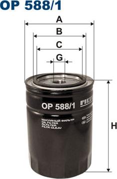Filtron OP588/1 - Oil Filter autospares.lv
