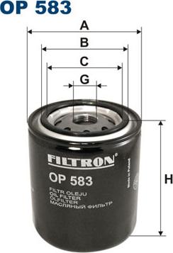 Filtron OP583 - Oil Filter autospares.lv