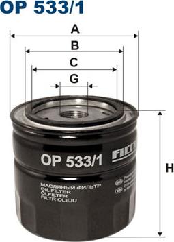Filtron OP533/1 - Oil Filter autospares.lv