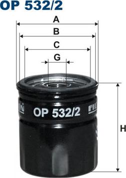 Filtron OP532/2 - Oil Filter autospares.lv