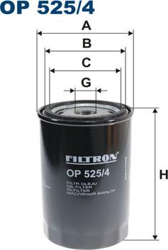 Filtron OP525/4 - Oil Filter autospares.lv