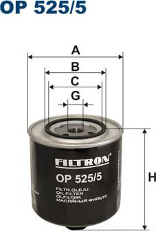 Filtron OP525/5 - Oil Filter autospares.lv