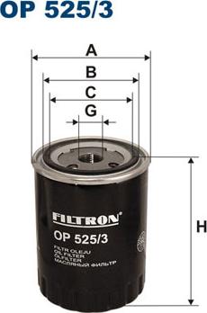 Filtron OP525/3 - Oil Filter autospares.lv