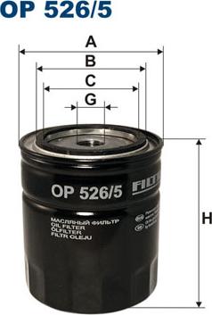 Filtron OP526/5 - Oil Filter autospares.lv