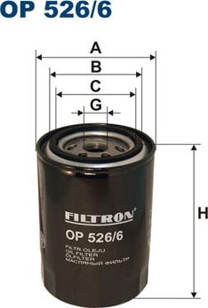 Filtron OP526/6 - Oil Filter autospares.lv
