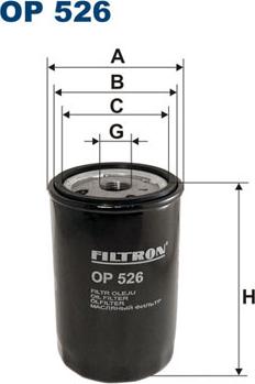 Filtron OP526 - Oil Filter autospares.lv