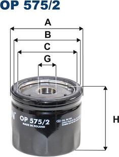 Filtron OP575/2 - Oil Filter autospares.lv