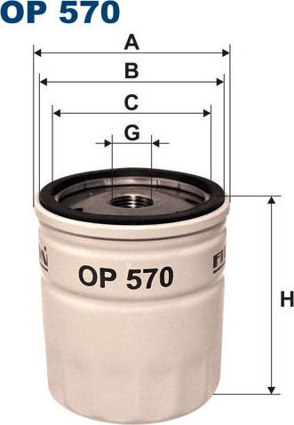 Filtron OP 570T - Oil Filter autospares.lv