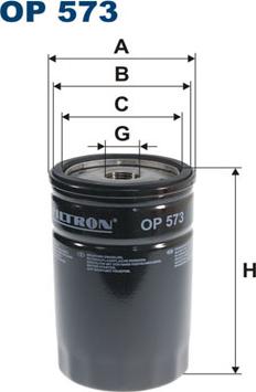 Filtron OP573 - Oil Filter autospares.lv
