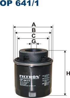 Filtron OP641/1 - Oil Filter autospares.lv