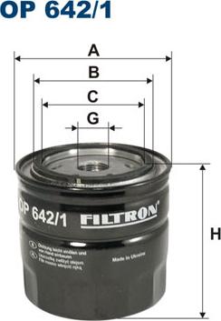 Filtron OP642/1 - Oil Filter autospares.lv