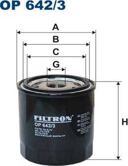 Filtron OP642/3 - Oil Filter autospares.lv