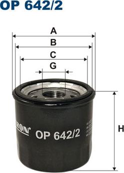 Filtron OP642/2 - Oil Filter autospares.lv